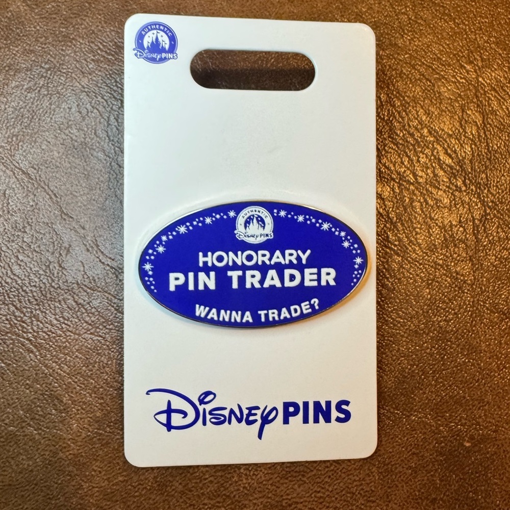NWT Disney Parks Honorary Pin Trader Wanna Trade Pin.